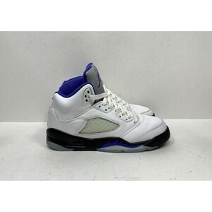 Nike Air Jordan 5 Retro Dark Concord White Size 5y / Womens 6.5 440888-141 Shoes